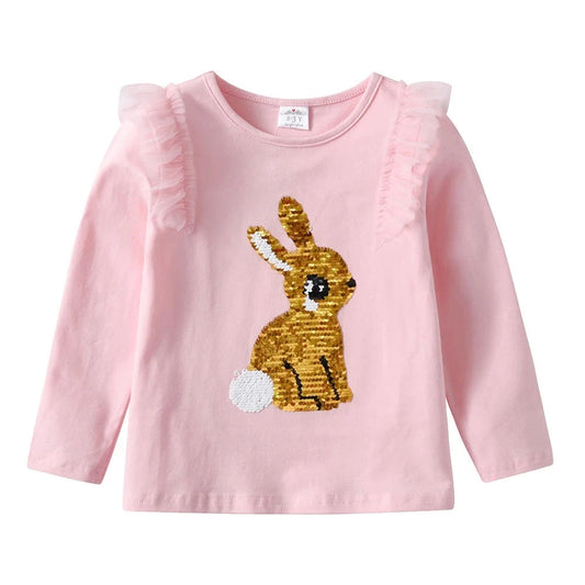 Baby girls bunny shirt