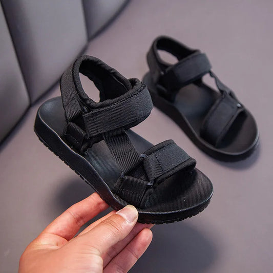 Kids black sandals